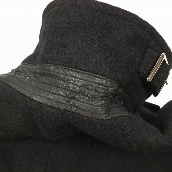 Nano universe Thermolite Gepolsterter Pea Coat Chester Blouson Schwarz Größe M Herren(GEBRAUCHT)