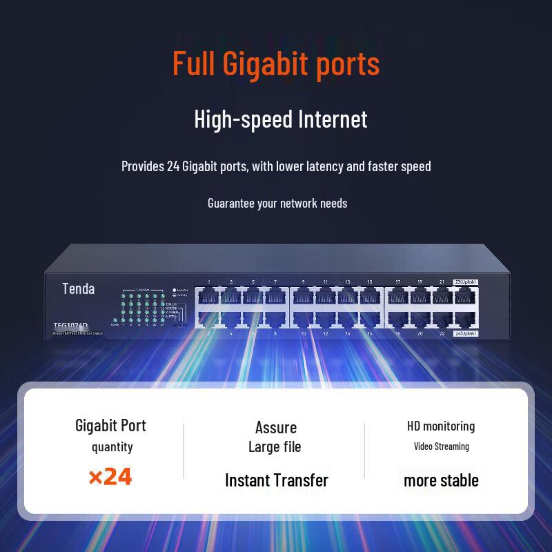 Tenda TEG1024D 24-Port Gigabit Ethernet Switch