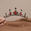 Elegant Crystal Alloy Princess Crown Wedding & Birthday Hair Accessory