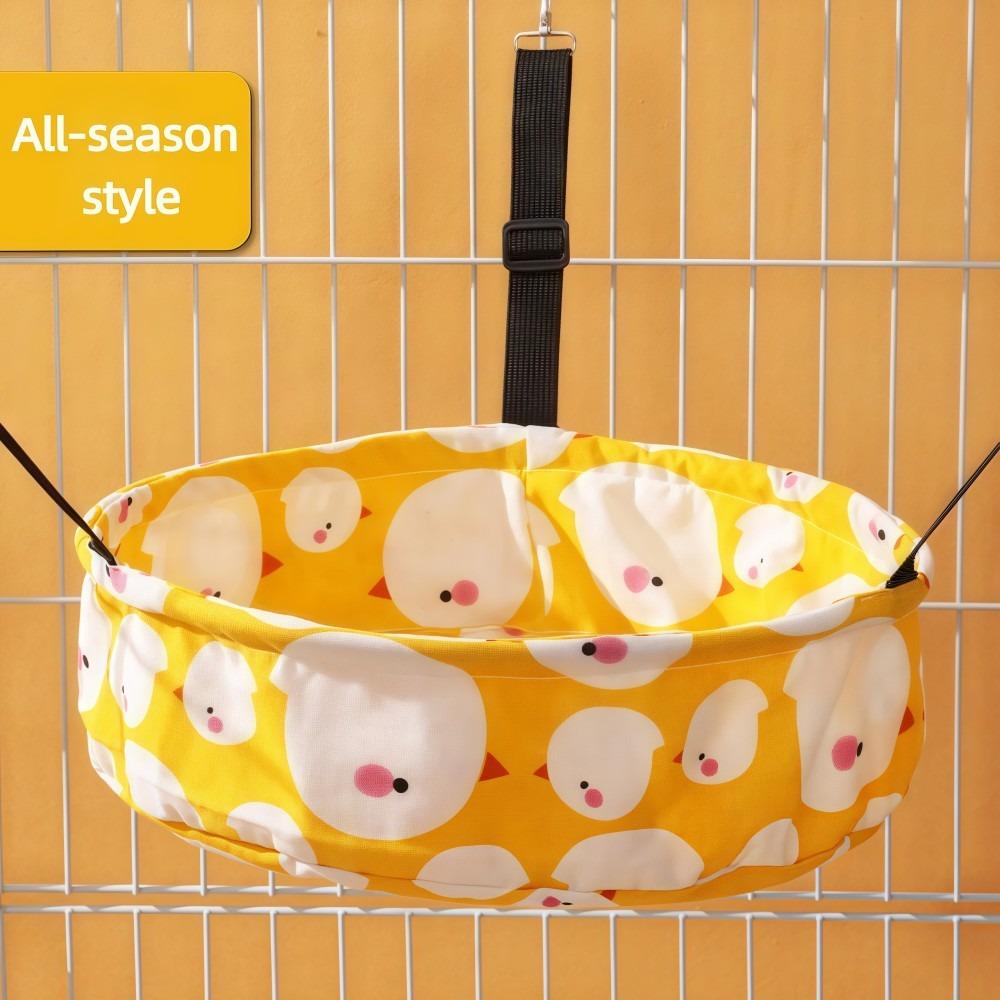 

Thickened Adjustable Straps Cat Cage Hammock Deep Edges 45x45 CM Cat Bed Soft Comfortable Cat Swing Bed Four Seasons