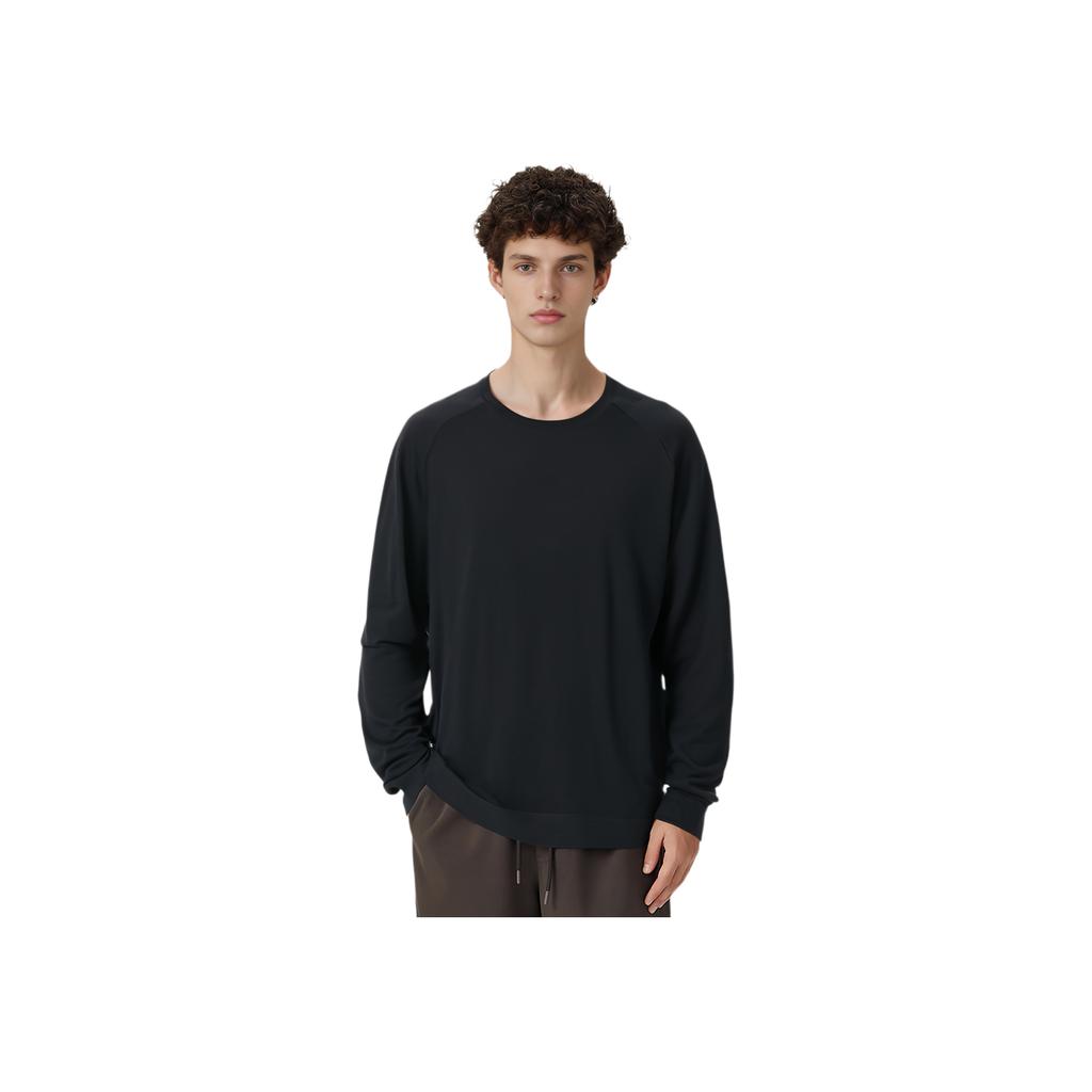 Under Armour Solid Color Outdoor Casual Sports Crew Neck Pullover Long Sleeve Knit Sweater Men sweater Black 1387128-001