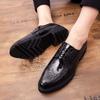 Fashion Handmade Classic Men's Black Leather Shoes Luxury Designers  Lace-up Comfortable Casual Business Office Dress Shoe For Gentleman