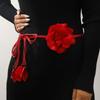 Floral Flower Waist Chain Ethnic Style Bohemian Waistband Simple Weave Rope Belt  Dress Accessories