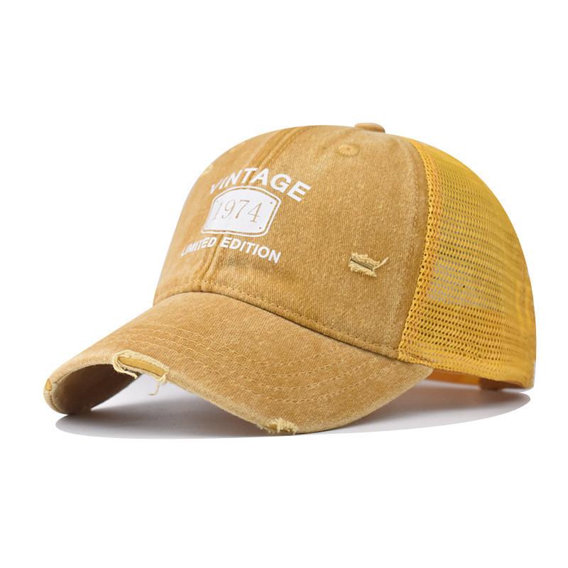 Baseball Cotton Cap Embroidered Geometric Features Summer Outdoor Activities