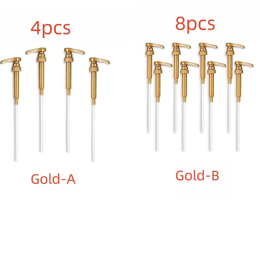 4pcs/8pcs Multifunctional Food Dispenser,Syrup PumpBottle Pump DispenserCoffee Syrup Pump,Condiment Dispenser