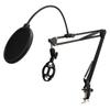 NB35 Microphone Stand Adjustable Mic Suspension Arm Stand with 3 8in To 5 8in Screw Adapter Clip Shock Mount