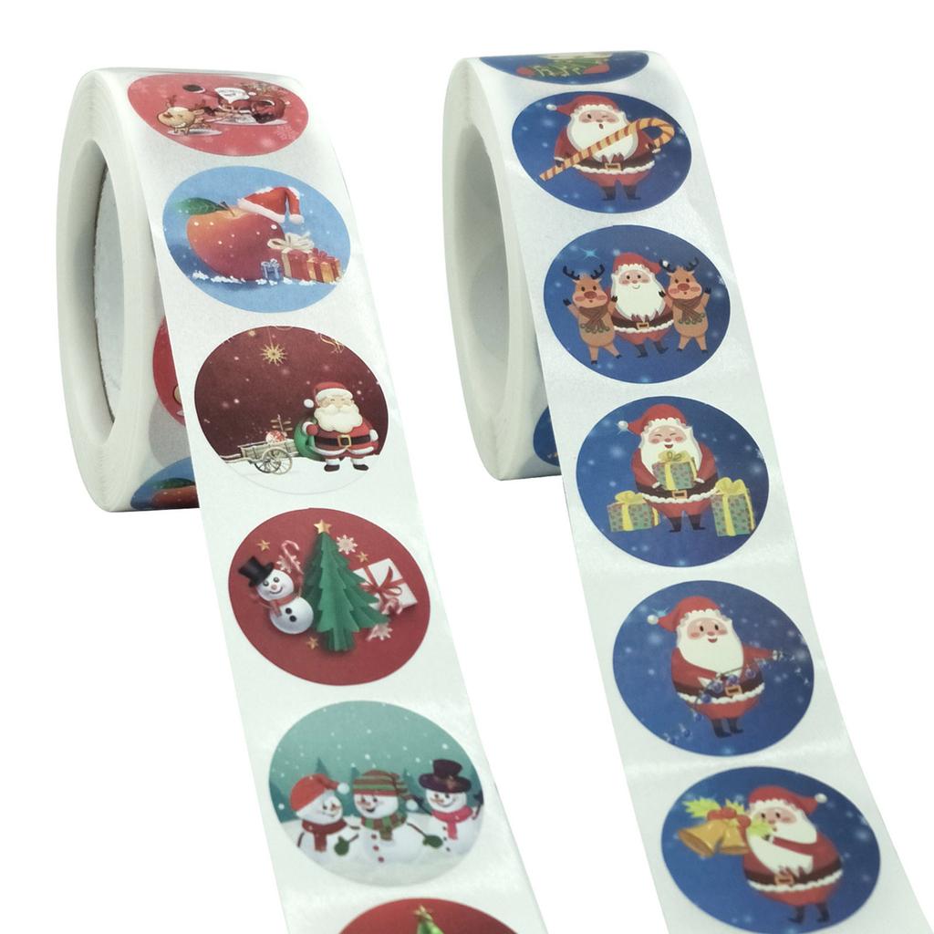 Pack Sticker Christmas Holiday Gift Decorating Gift 1 Roll 500 Posts Christmas