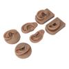3 Pairs Silicone Ear Model Soft Flexible Simulation Human Ear Model for Piercing Practice Jewelry