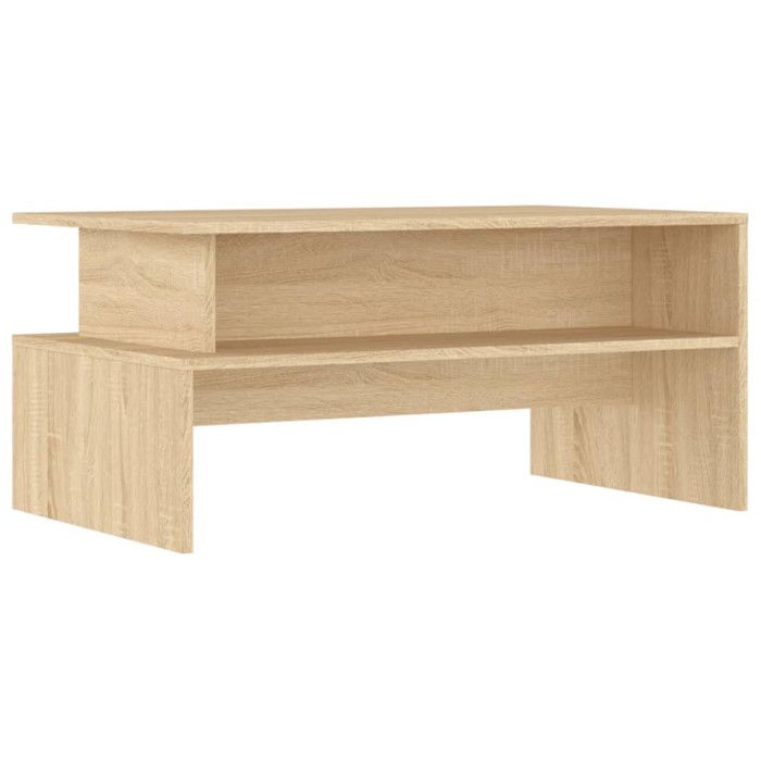 VidaXL Coffee Table Sonoma Oak 90x55x42.5 Cm Engineered Wood 834280