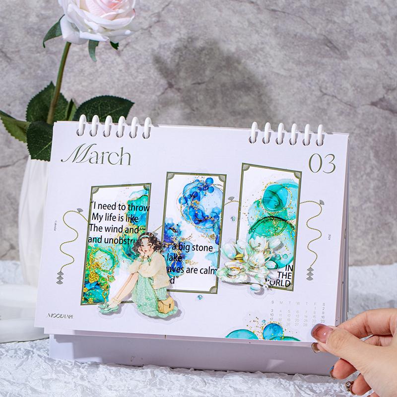 15 Sheets/bag PET Smudge Hot Stamping  Sticker Pack Handbook Material Cut Film Sticker Pack For Note Book Phone Case Decoration