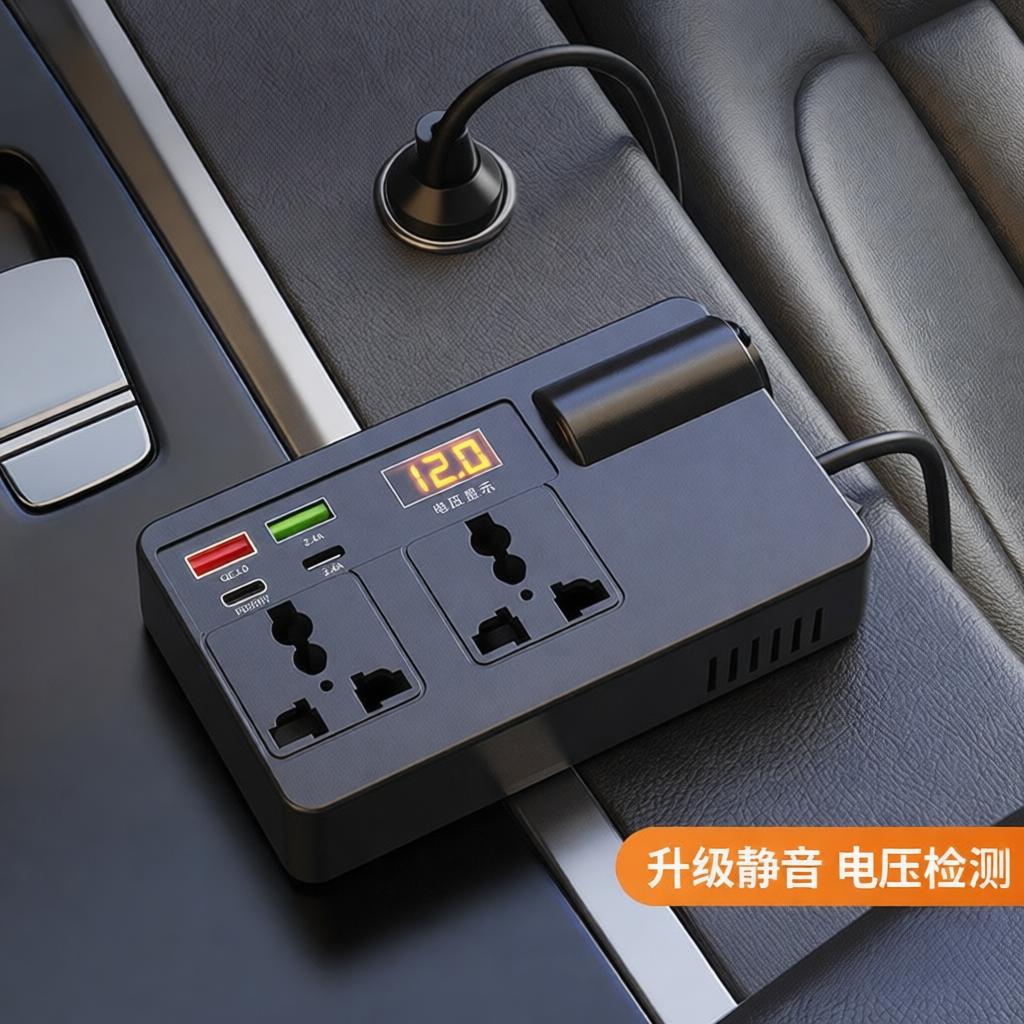 Automotive Car Converter 12V 24V To 220V Power Inverter Fast Charging USB Socket For Truck Van Electronic Devices Travel Gear