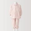 MUJI Baby Double Gauze Changeable Pajamas with No Seams on the Sides, Unisex Baby FEB07A5S Light Pink Stripe, Baby 80-90