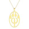 Kinitial Janeiro Furry Pendant PhiPaw Symbol Stainless Steel Furry Fan Necklace Logo Emblem Amulet Amulet Necklaces Wholesale