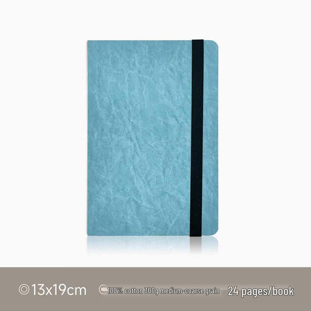 Custom Watercolor Accordion Fold Journal - 300g Paper, Compact and Convenient
