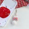 Luxurious Plush Snowman Keychain Soft Plush Design Ideal For Christmas Holiday Decors Keychain Bag Accessory Fashionable Gift