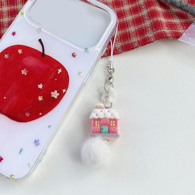 Luxurious Plush Snowman Keychain Soft Plush Design Ideal For Christmas Holiday Decors Keychain Bag Accessory Fashionable Gift