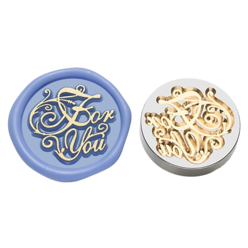 5Pcs Butterfly Rose Embossed Seal Stamp Replaceable Seal Stamp Head for Letter Envelope Christmas Card Party Invitations