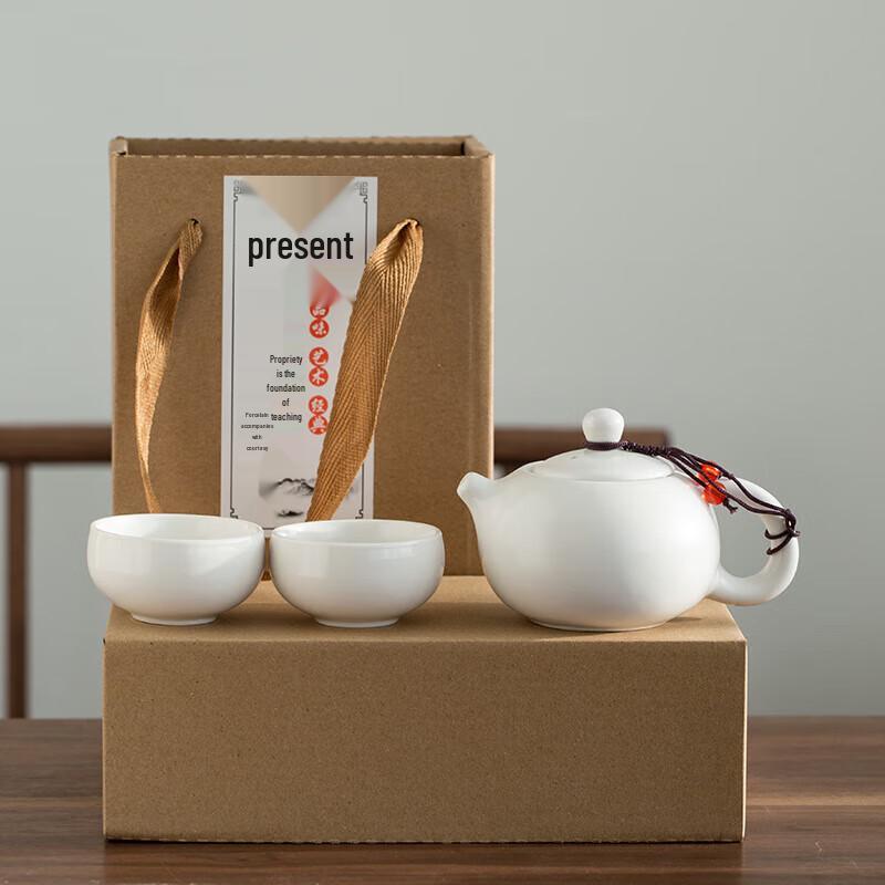 Minimalist Ding Kiln Style Ceramic Kungfu Tea Set