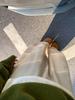 Off-White Korean Loose Wide-Leg Pants for Petite & Plus Size Women