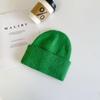 Korean Style Thickened Knit Hats for Women, Ear Protection, Large Fit, Face-Slimming, Warm, In Stock