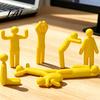Handgefertigte Malprojekte 8 Stück Meccha Chamäleon Figuren 3D Gedruckte Gelenkige Action Mehrfarbige Spielzeugfiguren DIY Leere Graffiti Malspielzeug,