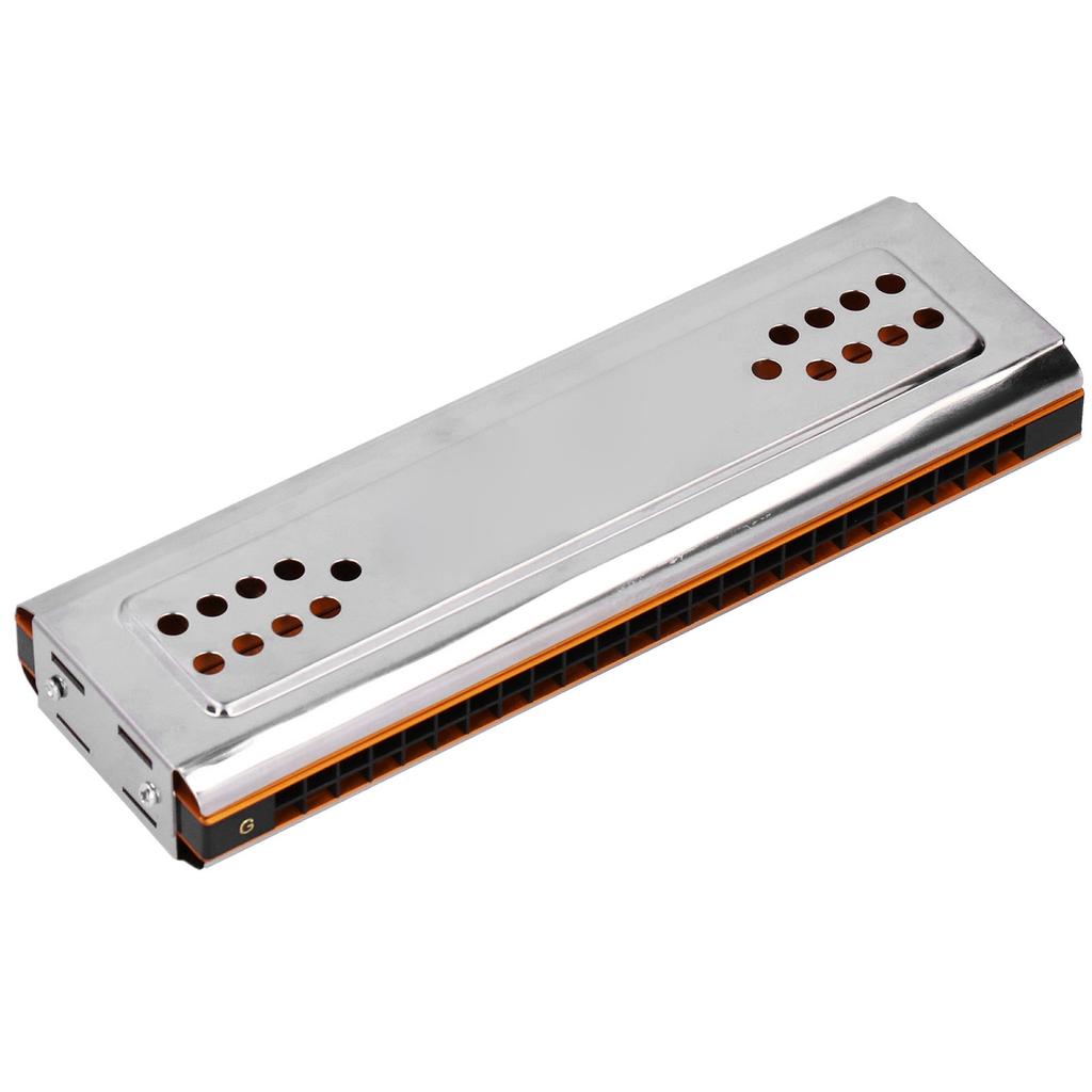 Tremolo Harmonica 24 Holes C&G Key Double‑Side with Box Musical Instrument for Beginner