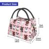 Kawaii Fashion Miniature Schnauzer Dogs Insulated Lunch Bag for Outdoor Picnic Animal Resuable Cooler Thermal Lunch Box Women