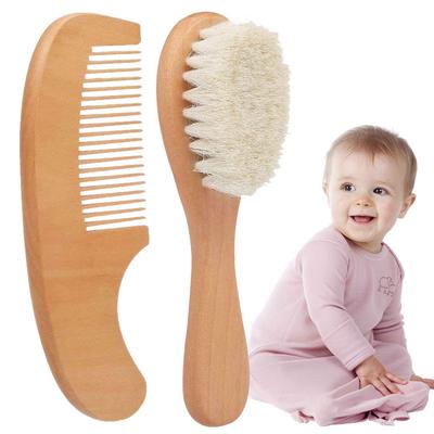 2 pezzi/set strumento per massaggio dei capelli in legno di sicurezza per la cura della spazzola per pettine per bambini