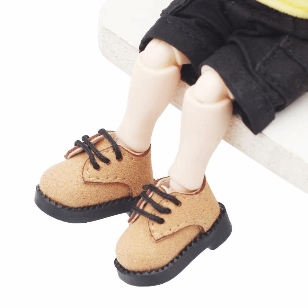 1Pair PU Leather 1/12 Bjd Doll Shoes Shoes Doll BJD Doll PU Shoes Doll PU Leather Shoes ob11 Doll
