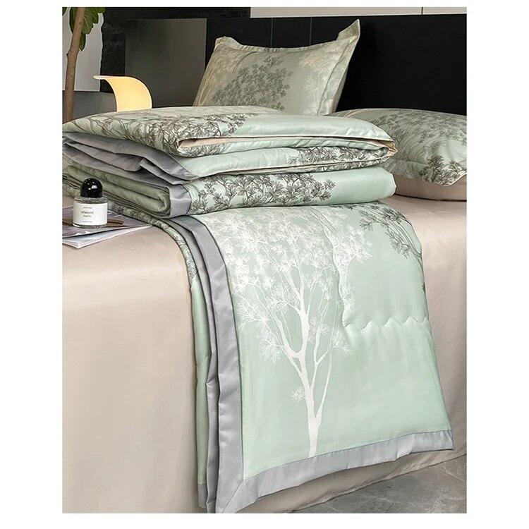 Sommerdyne Kjølig Følelse Is Silke Sommer Kjølig Ved Kjølig Klimaanlegg Dyne Enkelt Sommerdyne Maskinvaskbar Dobbel Tynn