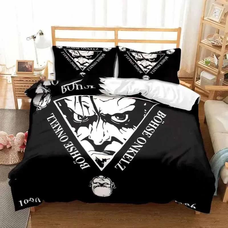 Band Böhse Onkelz Double Bedding Set All Season 3 Piece Duvet Cover Set Quilt Cover For Double And King Bed Duvet Cover Bed