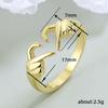 Retro Love Open Ring Female, Fashion Temperament Simple Metal Ring, Hand Than Love Ring