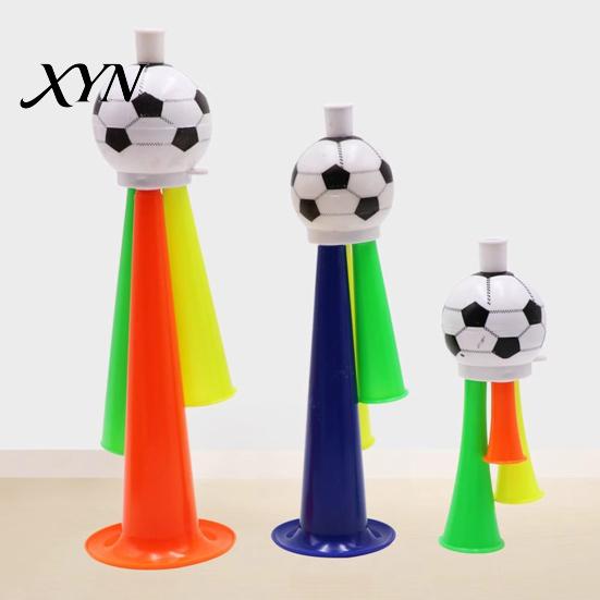 Soccer Fan Horn 2Pcs Cheering Horn, 3 Tone Sports Noise Maker, Football Game Accessory Handheld Stadium Trumpet for Day, Party Three-tone Cheer