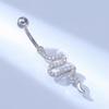 Sexy Belly Navel Piercing Stainless Steel Fashion Snake Belly Ring For Women Body Jewelry