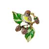 Europäische und Amerikanische Retro High-End Erdbeer Elster Brosche Damen Nische High-End Brosche