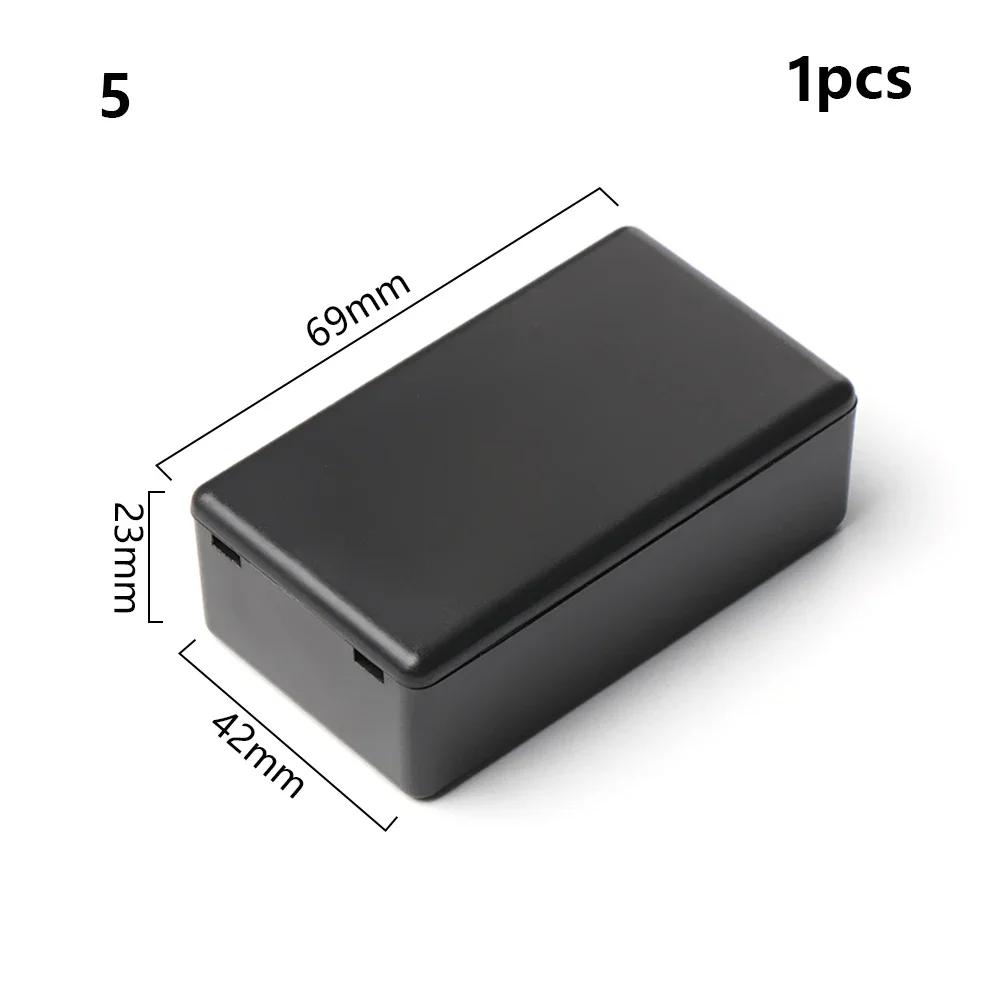 1PC Electronic Project Box ABS Plastic Waterproof Cover Project Enclosure Boxes Black Instrument Case Electric Supplies 2025 Hot