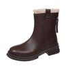 Brown Martin boots women's autumn and winter new velvet snow boots thickened cotton boots short boots