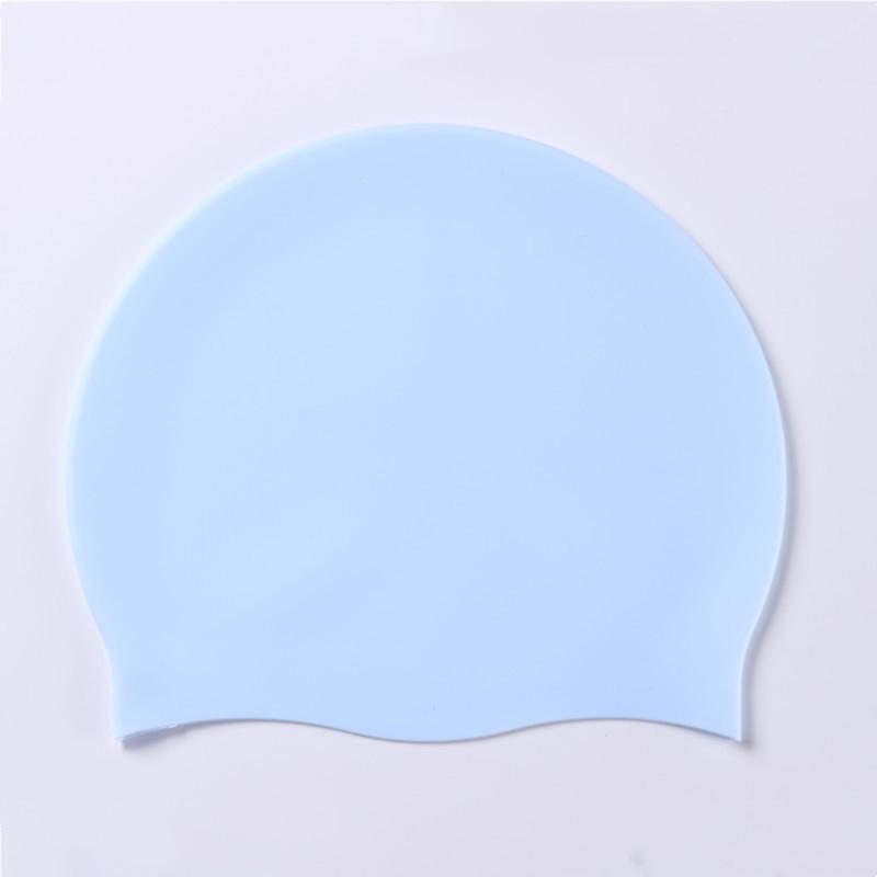 Silicone World Silikon-Badekappe für Herren und Damen, langes Haar, wasserfest, farbig, sportlich, hochelastisch, für Erwachsene, Schwimmbeckenhut, Taucherhut