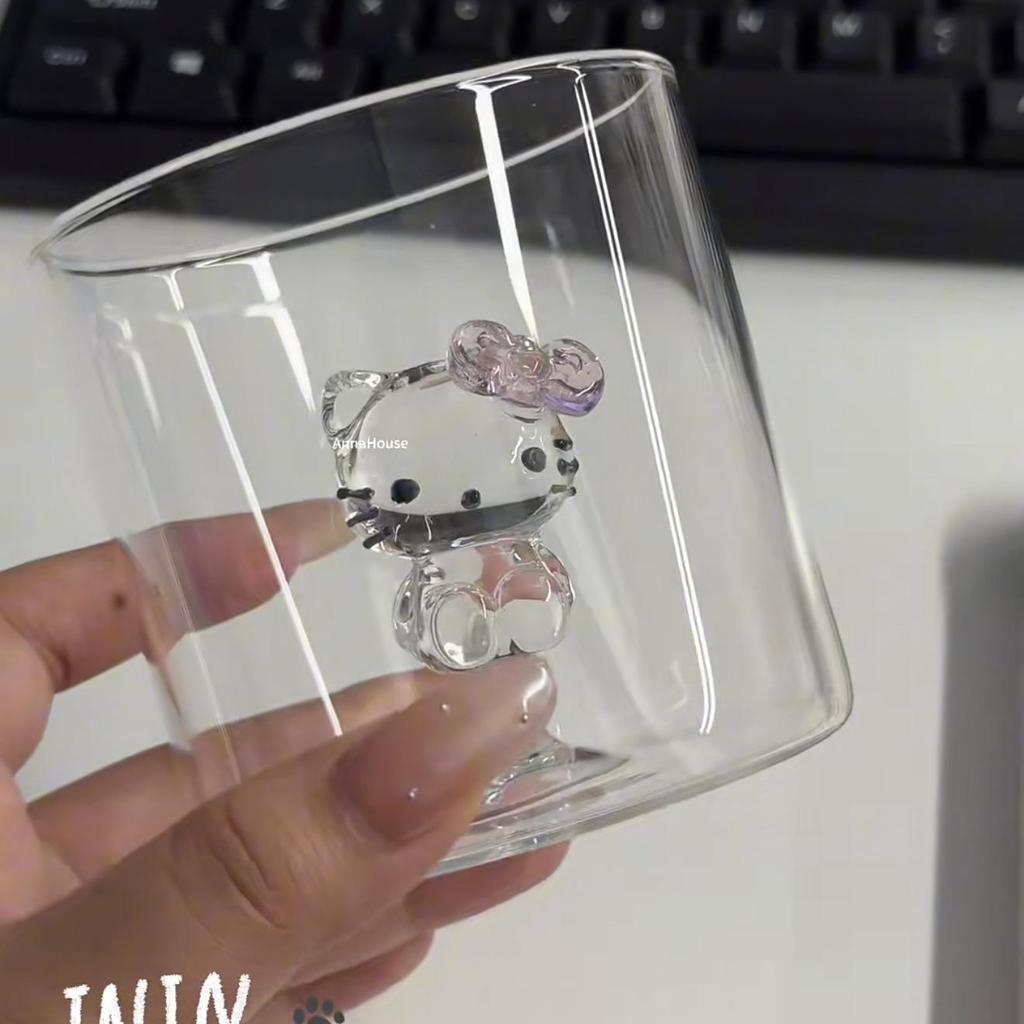 Tazza da Latte in Vetro Creativa 3D Albero di Natale Resistente al Calore