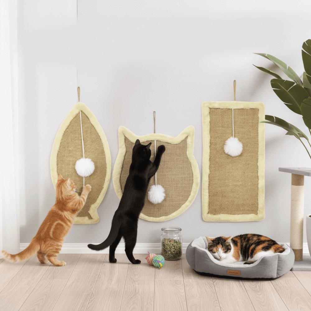 Wall-mounted Sisal Pad Durable Scratching Posts High Quality Interactive Toys  Furniture Protector