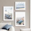 Sea Beach Girl Boat Reef Landscape Wall Art Canvas Painting Nordic Posters and Prints Hotel Ba Pictures For Living Room Decor