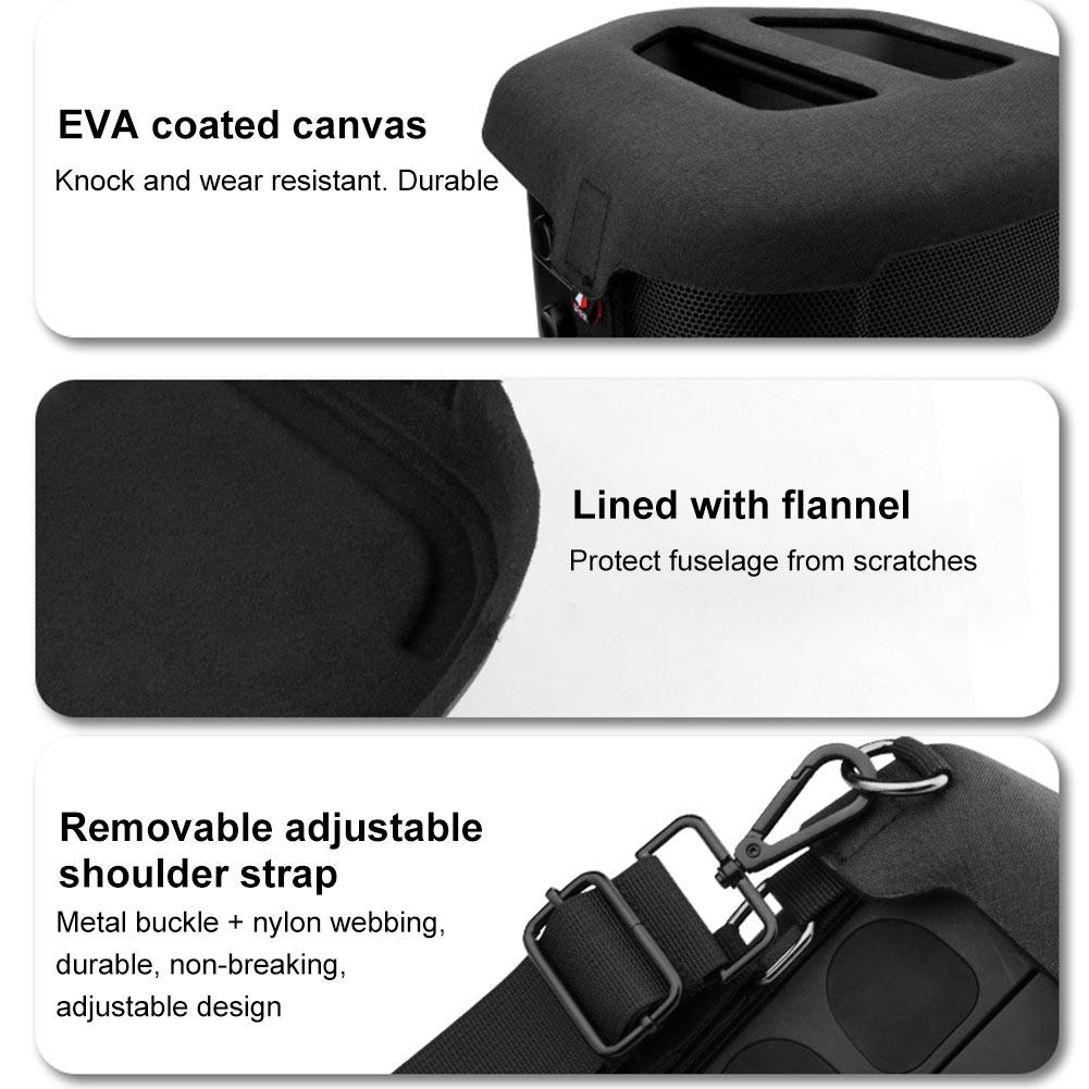 Carrying Case EVA Protective Cover with Shoulder Strap Speaker Cover Dustproof Cover for Bose S1 PRO+ Portable BT Speaker