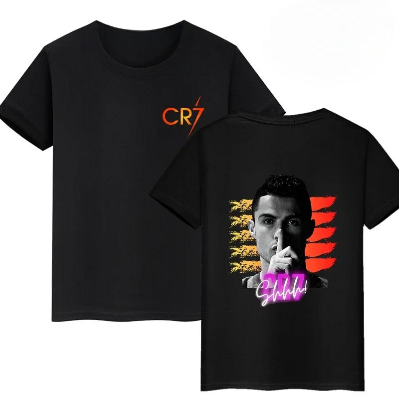 

Новое поступление Мужская одежда Футболка Homme Графические футболки Мужская футболка для мужчин Ropa Hombre Роналду Двусторонняя печать 71071 M