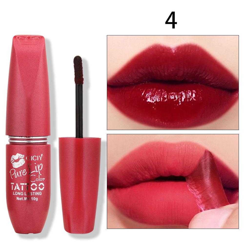 

Peel-Off Lip Gloss Semi-Permanent Waterproof Matte Lipstick Texture Non-Sticky Non-Smudging Moisturizing Brightening Natural 04 Rose red