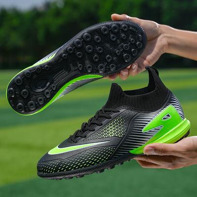 New High-top Football Shoes for Boys and Girls Outdoor Sports Long Nails Broken Nails Competition Training Shoes Non-slip