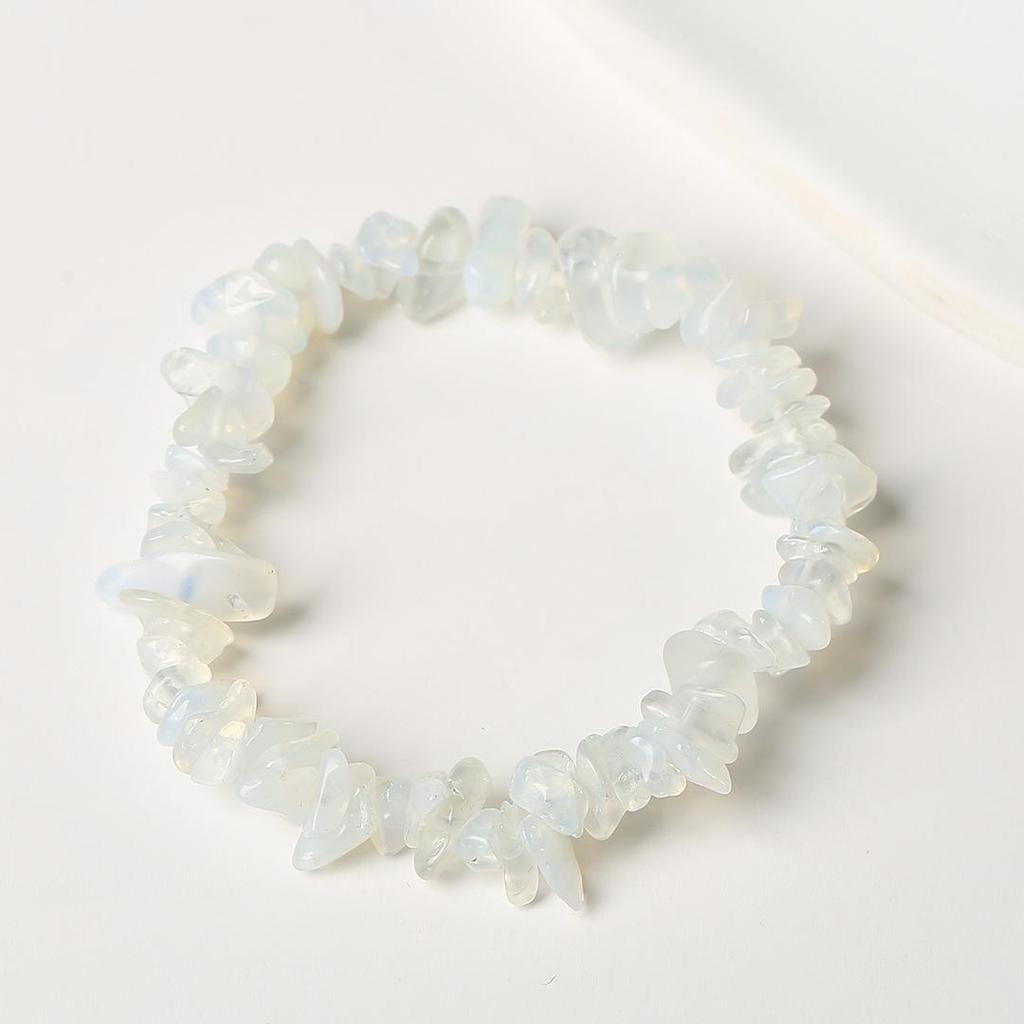 Natural Citrine Chip Elastic Bracelet: Irregular Raw Stone Beads in a Fresh Versatile Style