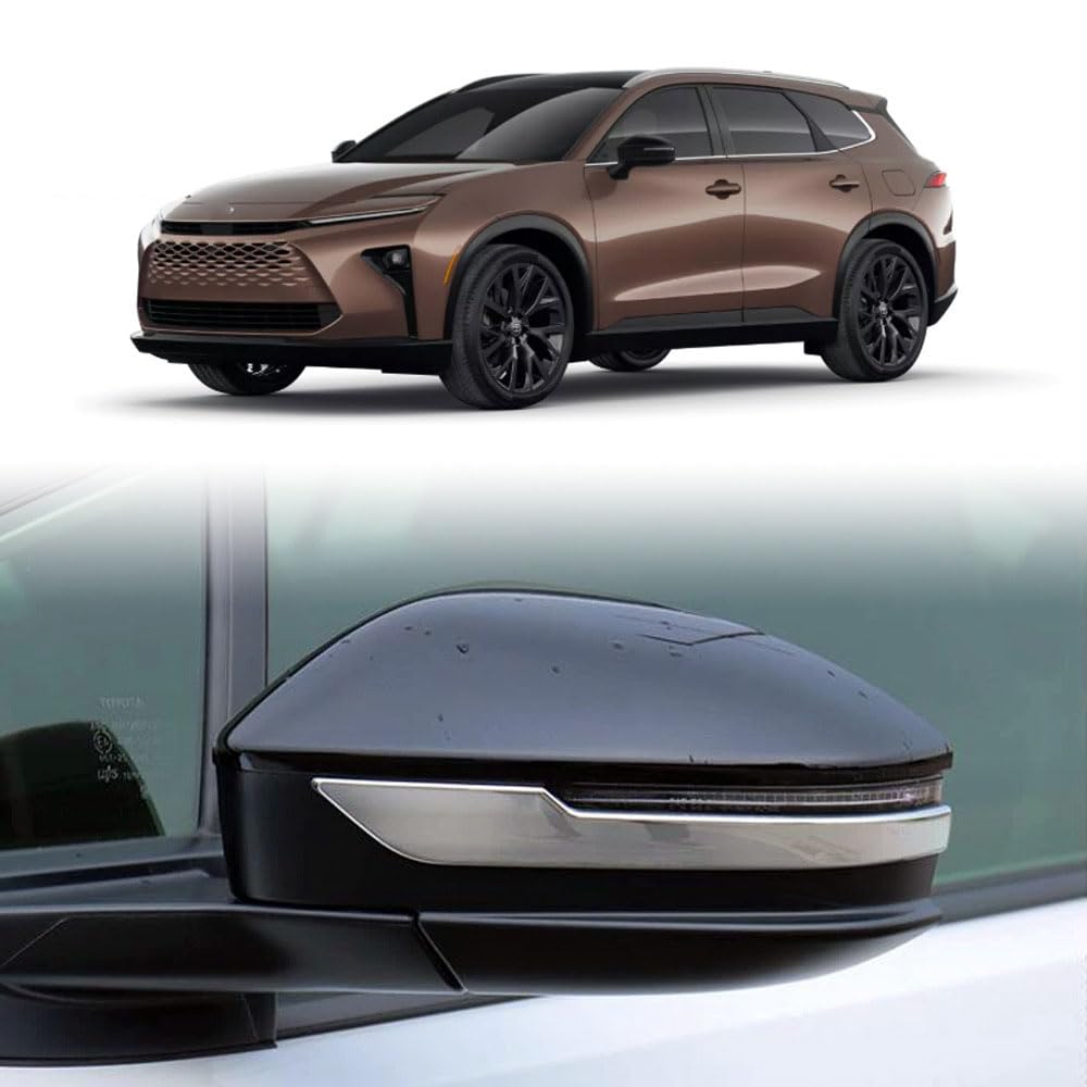 For the New Crown Estate RS Z 2025 Rearview Mirror Collision Prevention Trim Crown Estate Accessories (Crown Estate) (March - Present) (Silver)