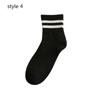 Fashion Fresh Women Men Striped Sport Socks Medium Tube Socks Two Bars Socks Korean