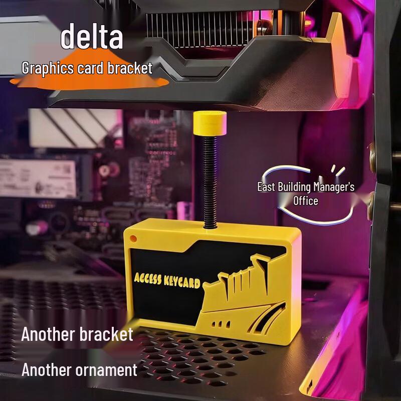 Iterative Space Delta Operation Graphics Card & Figure Display Stand