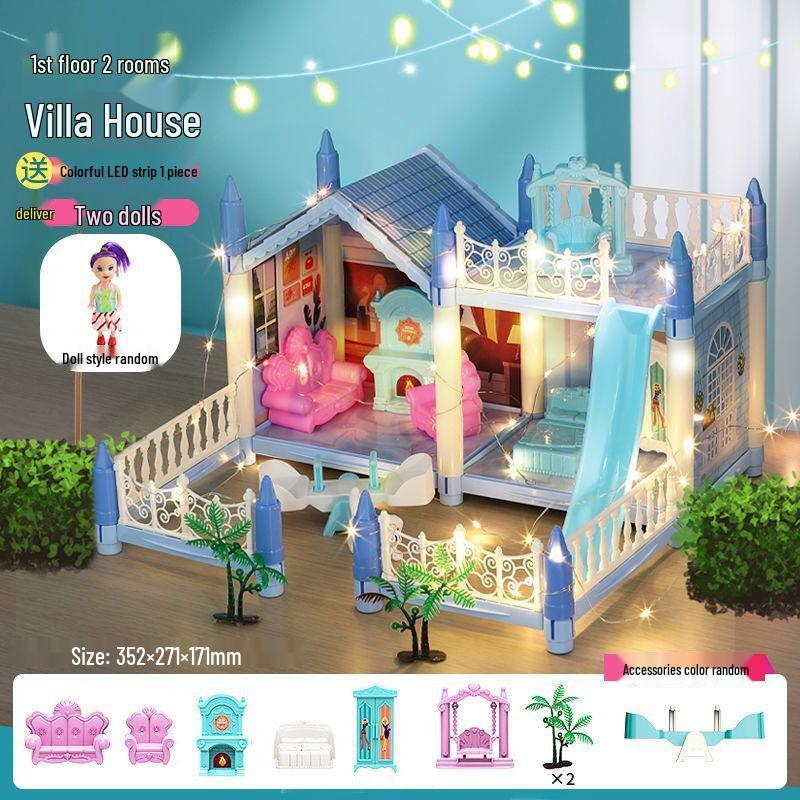 DIY Princess Dollhouse Castle Villa for Girls
